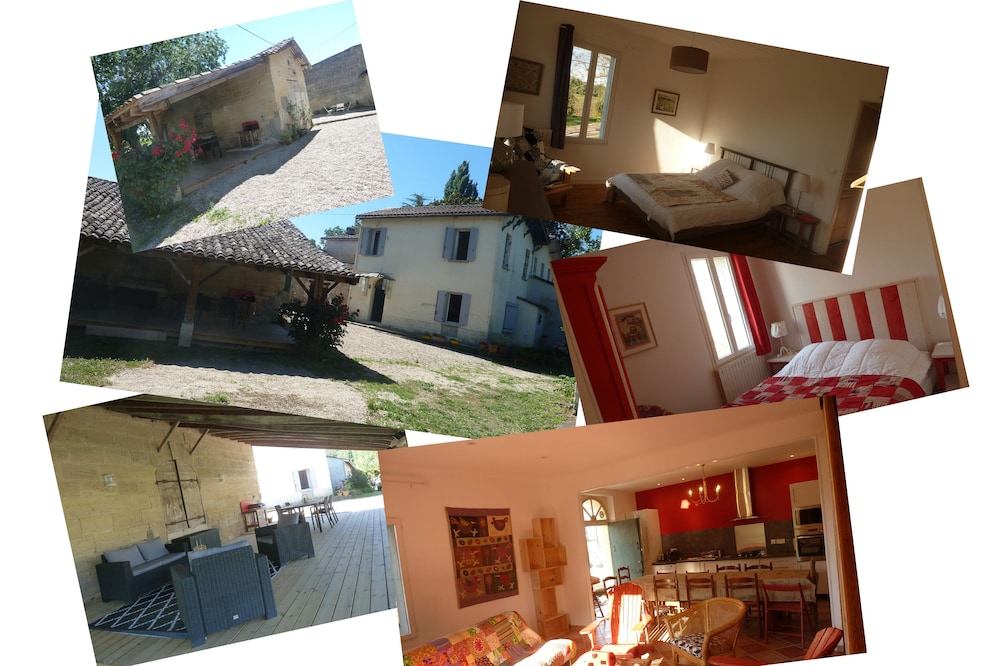 quiet house on the banks of the Dordogne near Saint Emilion
