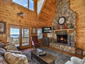 TV, fireplace, foosball, table tennis