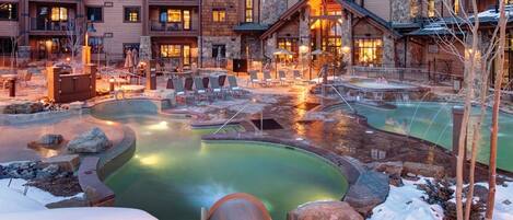 Indoor pool, outdoor pool