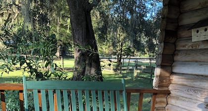 Log Cabin near Ocala and World Equestrian Center ideal for family retreats.