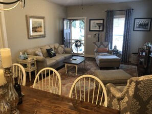 TV, fireplace, DVD player
