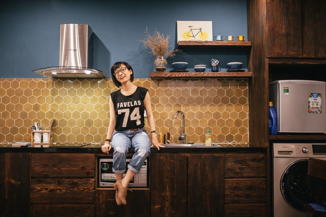 Kühlschrank, Mikrowelle, Herdplatte