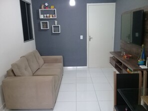 TV, livros, aparelho de som