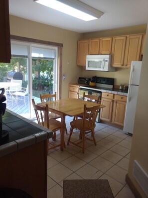 Fridge, microwave, oven, stovetop - FAITH -CABIN at UPPER SILVER LAKE Sand dunes close by ~ 6 Person / 2 Bedroom (Mears)