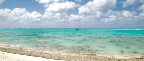 Playa en los alrededores y toallas de playa