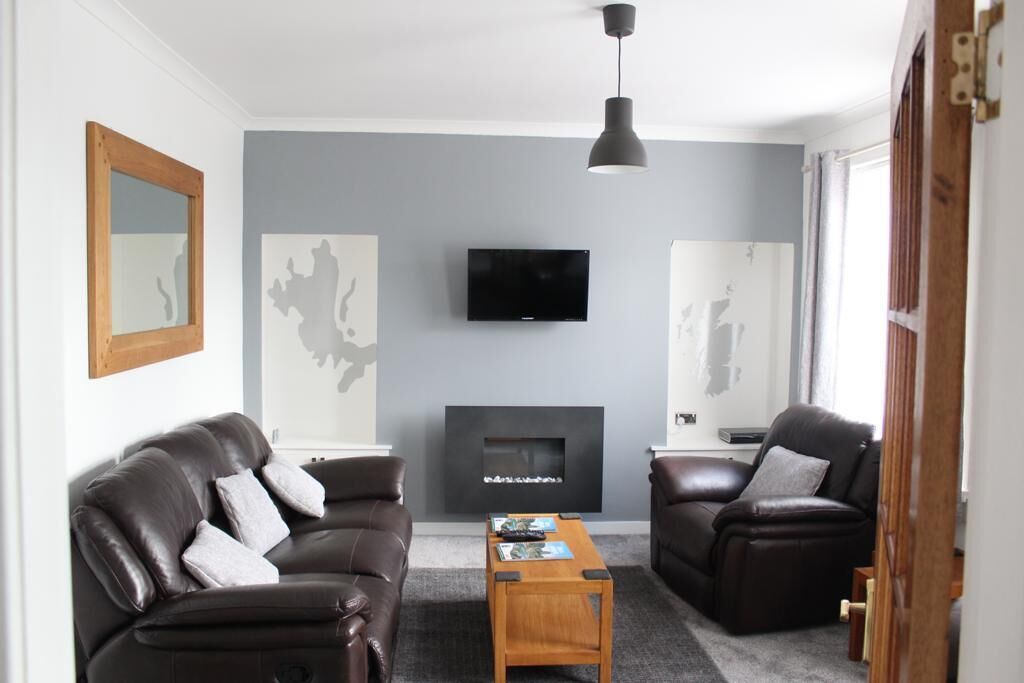 Televisio, takka, DVD-soitin