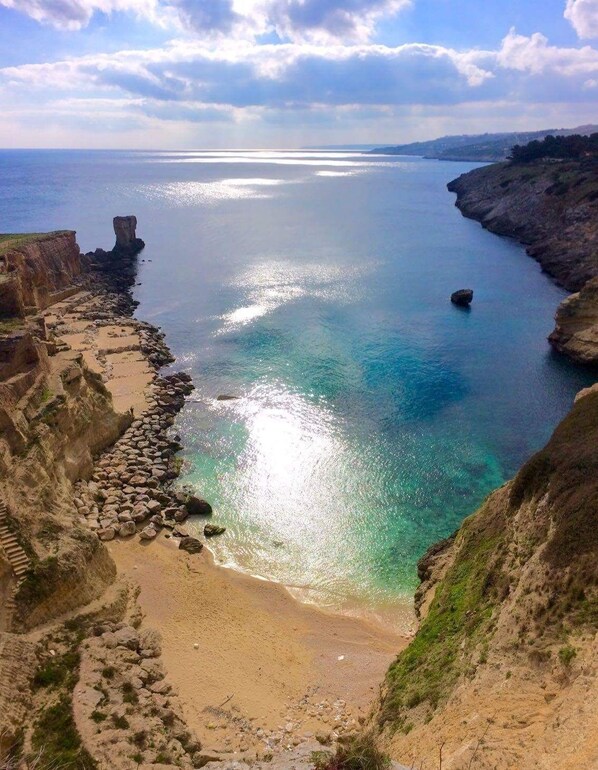 Beach - VILLA ALDA TWO ROOMS APARTMENT - Apartment with Enchanting View (Santa Cesarea Terme)