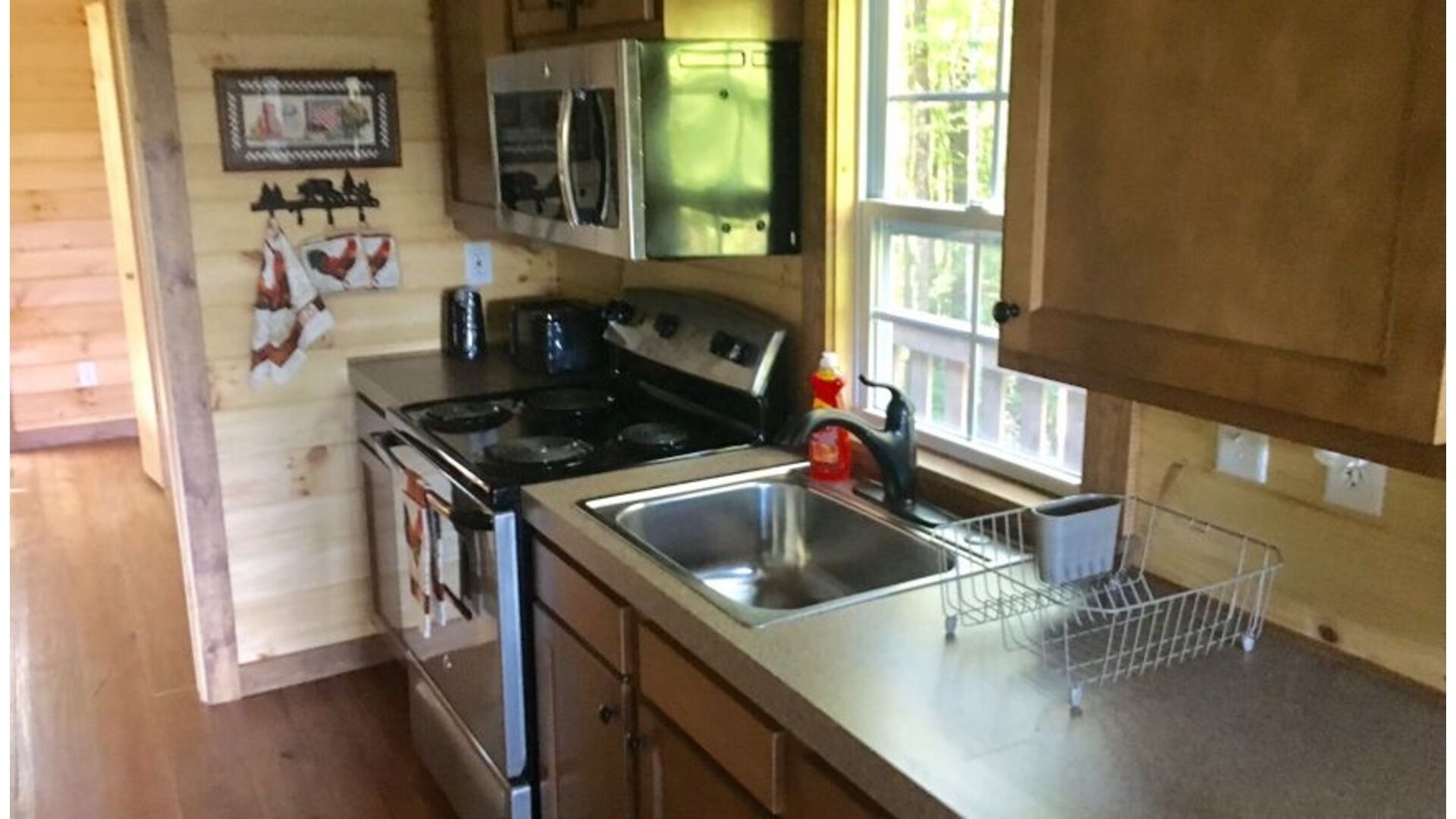 Amish-Built Log Cabin with Private Ravine Views