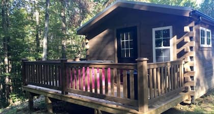 Amish-Built Log Cabin with Private Ravine Views
