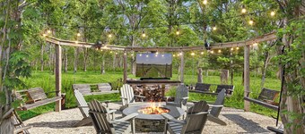 Out Door Theater Fire Pit Bocce court-  WATCH VIDEO!!!