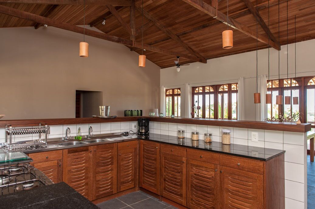 A fenced mansion with security cameras!