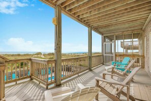 Property grounds - Premier Oceanfront Home w/ Pool, Hot Tub, Elevator, Game Room, and Much More! (Frisco)