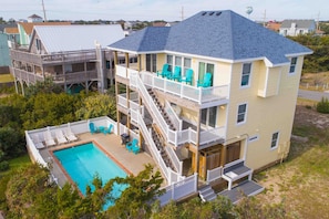 Exterior - Oceanview Home in Avon w/ Private Pool, Hot Tub, Game Room, Home Theater System (Avon)