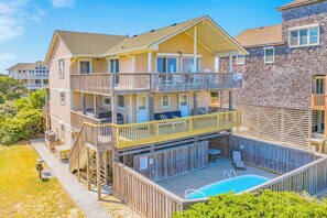 Exterior - Oceanfront Avon Home with Private Pool, Hot Tub, Deluxe Game Room, Tiki Bar (Avon)