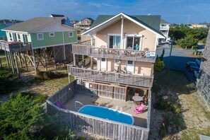 Exterior - Oceanfront Avon Home with Private Pool, Hot Tub, Deluxe Game Room, Tiki Bar (Avon)