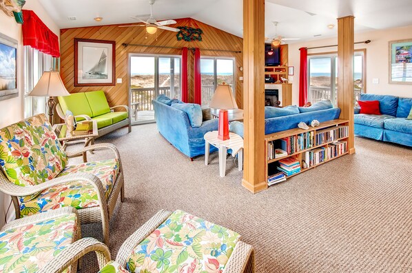 TV, video games, DVD player, table football