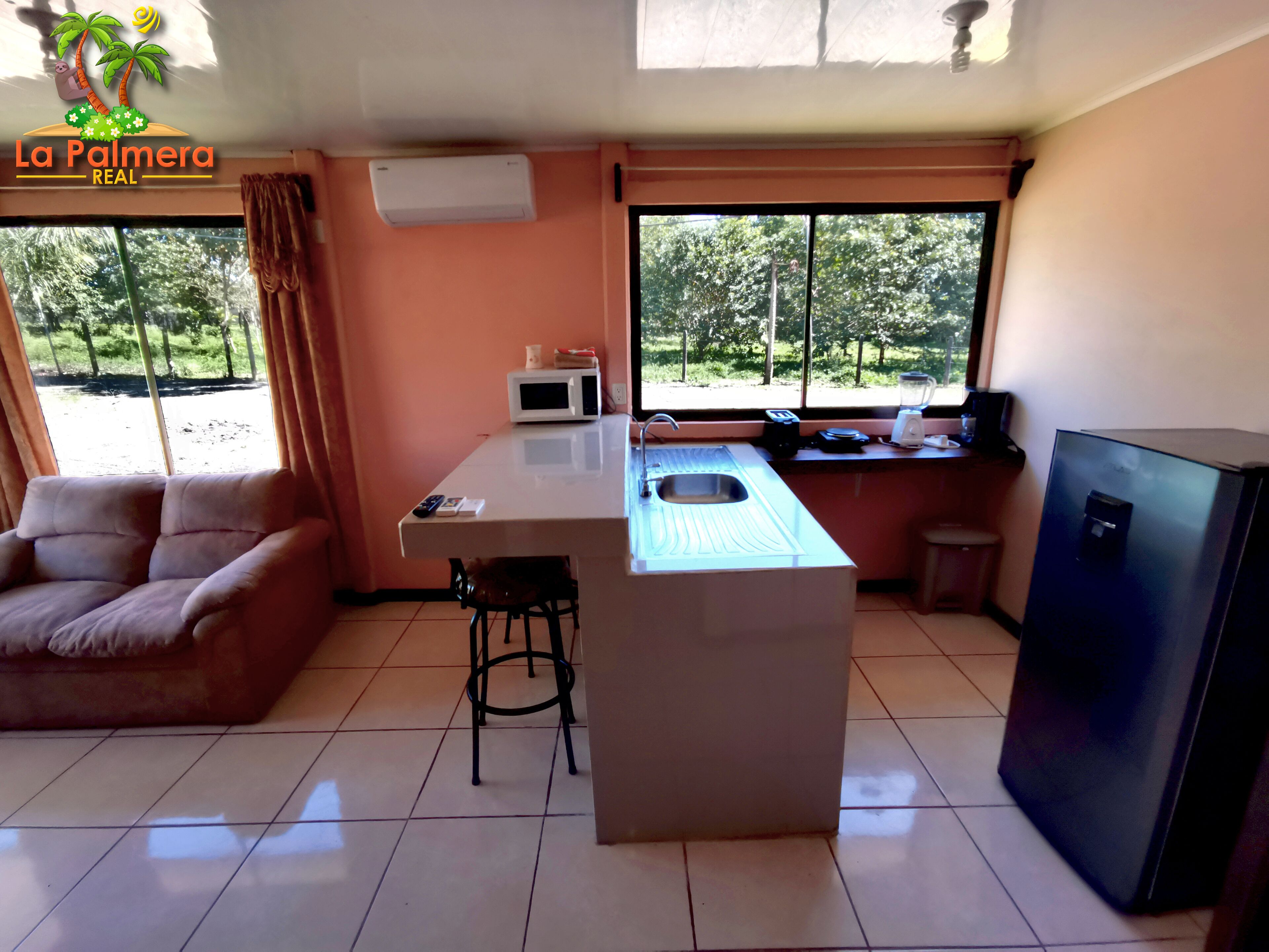 Family Villa, 2 Bedrooms, Garden View | Private kitchen | Fridge, microwave