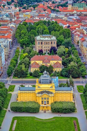 Aerial view - Apartment in Zagreb with Terrace, Air condition, WIFI, Washing machine (3798-1) (Zagreb)