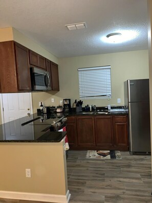 Microwave, oven, stovetop, dishwasher