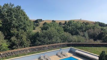 Piscine extérieure, piscine chauffée