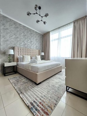 Appartement Deluxe, 1 chambre, vue sur la marina | 1 chambre, bureau, fer et planche à repasser, lit de bébé (supplément)