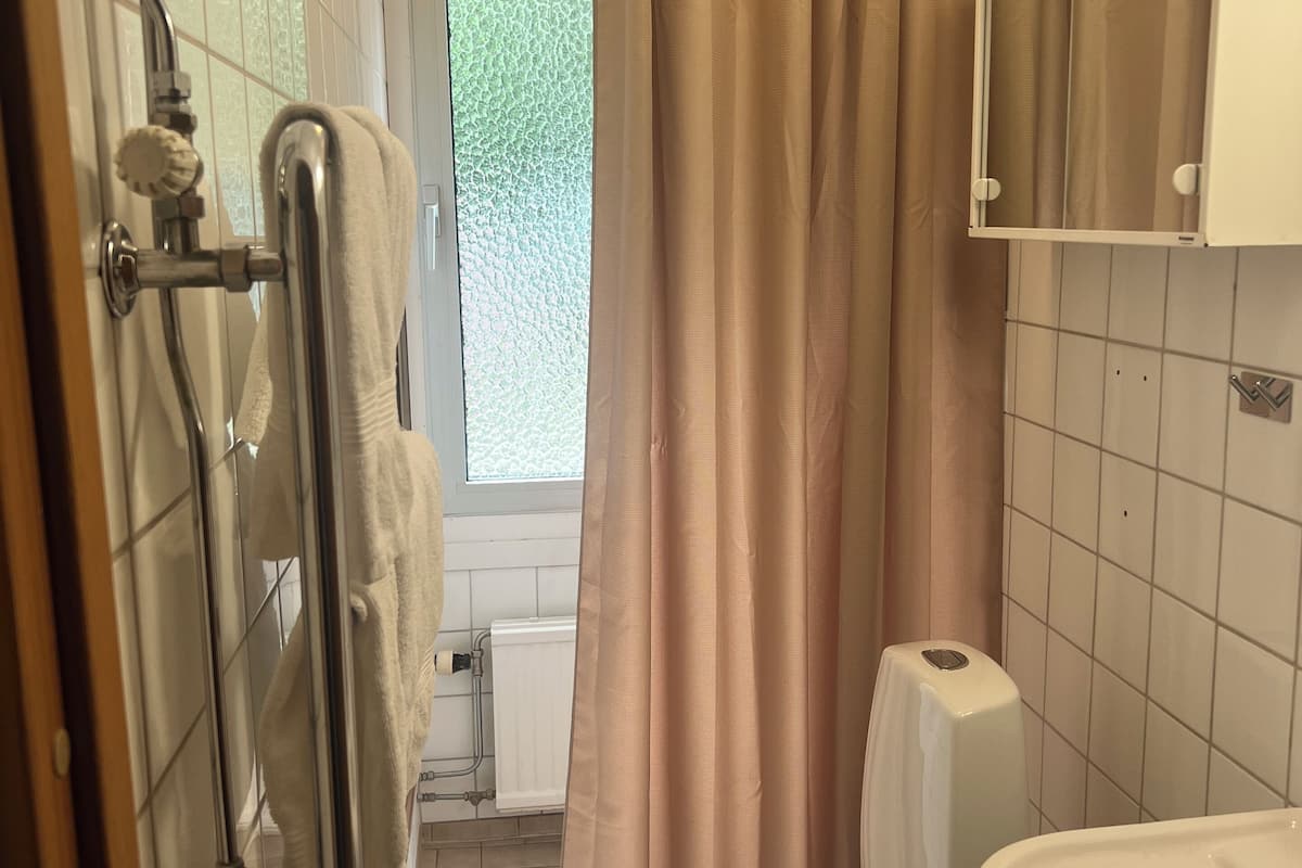 triple room | bathroom | shower, eco-friendly toiletries, hair dryer, towels