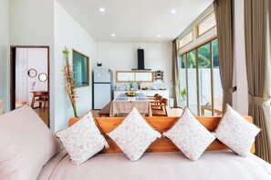 Villa, 2 Bedrooms, Non Smoking, Private Pool | Living area | Smart TV