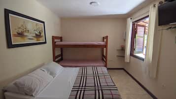 Traditional Triple Room, Pool View | Minibar, individually furnished, blackout drapes, free WiFi
