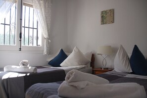2 bedrooms, iron/ironing board, travel crib, WiFi