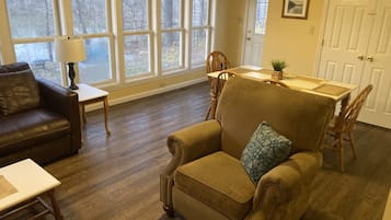 TV, fireplace, DVD player