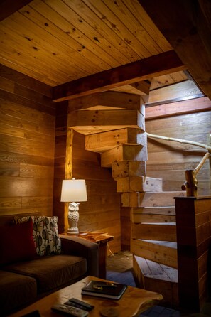 Casa de campo romântica, 1 cama King, para não fumantes (Indigo Cottage) | Área de estar