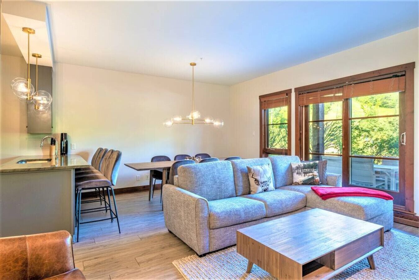 TV connectée, cheminée, chaîne hi-fi