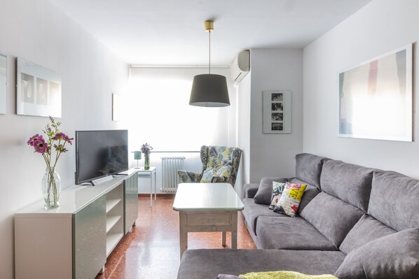 Apartment, 2 Bedrooms, Balcony, City View | Living room - Agradable apartamento. Congresos- Centro (Granada)