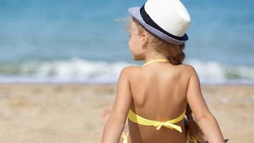 En la playa