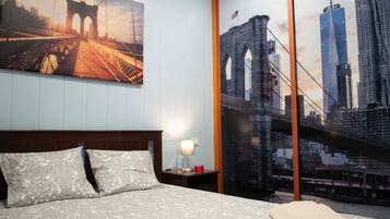 Double Room with Share Bathroom (Brooklyn Room) | 2 bedrooms, individually furnished, desk, laptop workspace