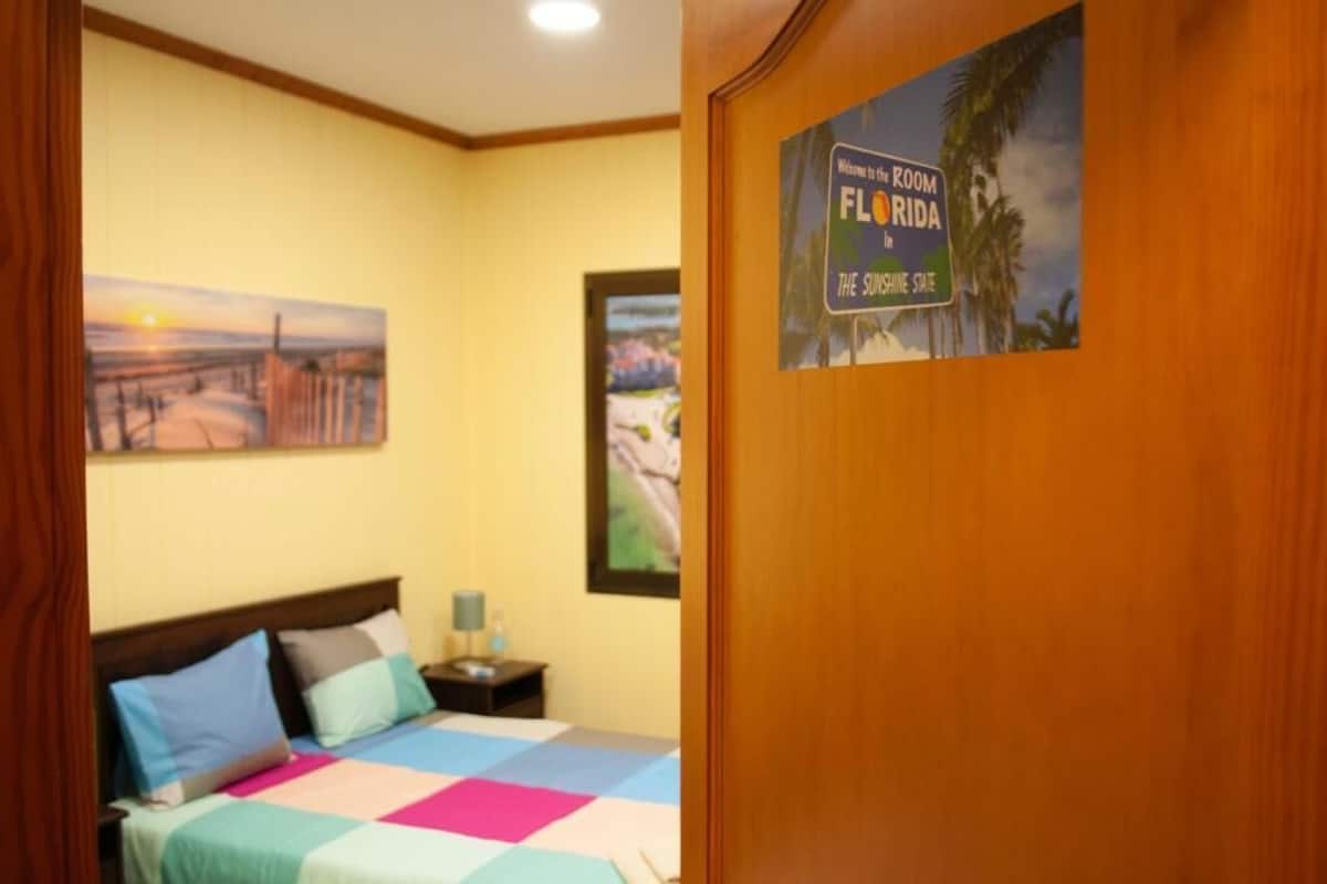 Family Room with Shared Bathroom (Florida Room) | 2 bedrooms, desk, laptop workspace, iron/ironing board