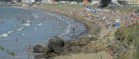Vlak bij het strand
