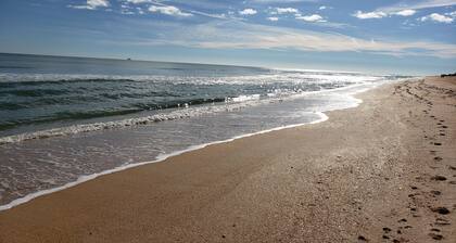 Walk to private beach from this cozy, pet friendly cottage in the Hammocks!