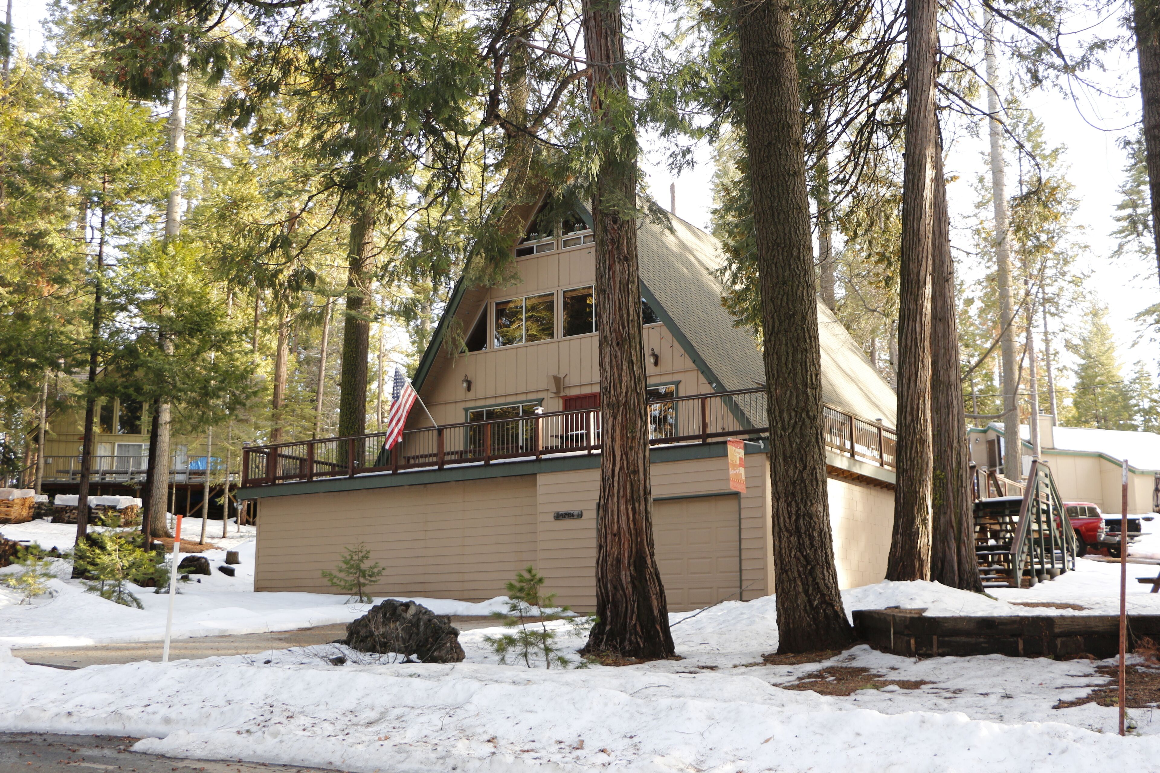 Inviting 3-Level A-frame Cabin with Spacious Deck, Amenities, Great Location