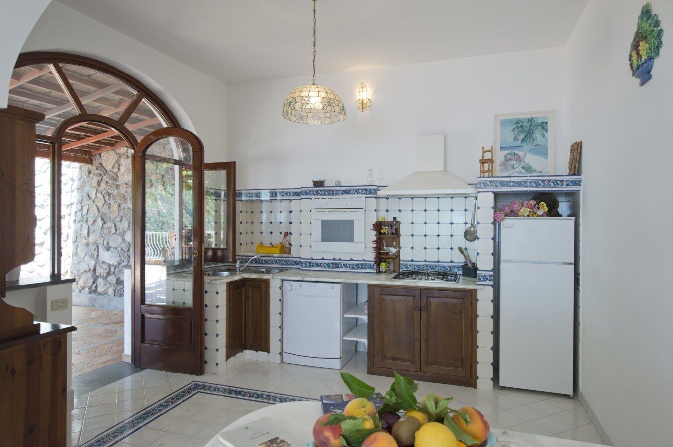 View of the sea from the terrace.