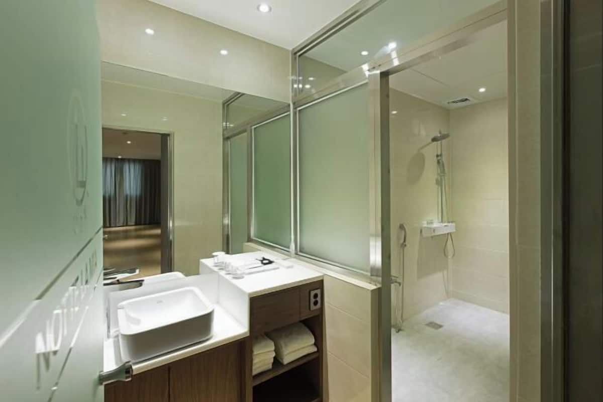 Baño | Secador de pelo, albornoces, bidé y toallas