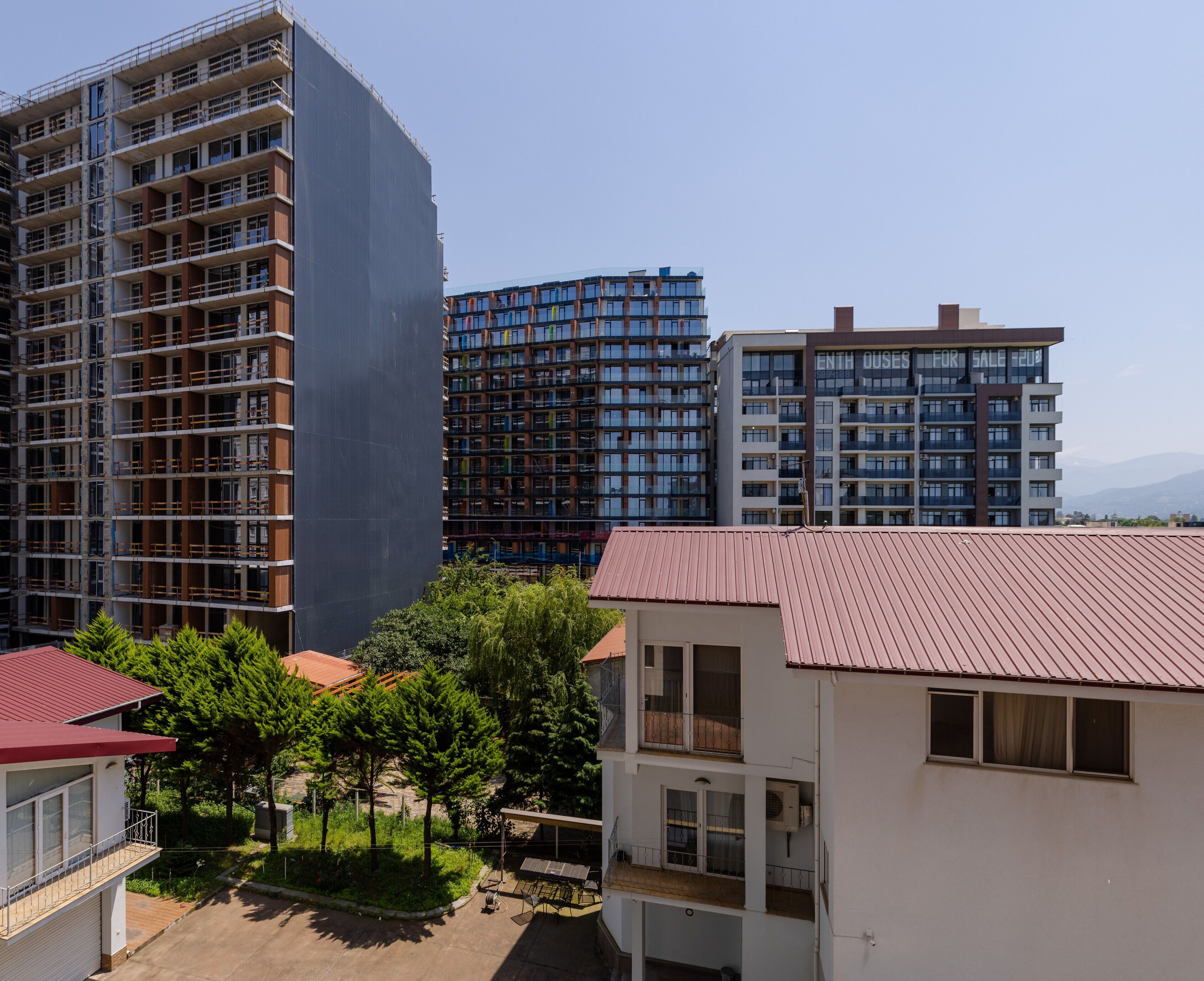 Udsigt fra overnatningsstedet