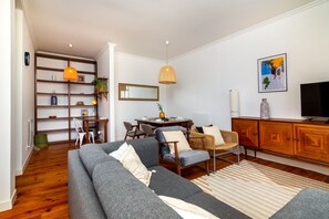 Apartment, 2 Bedrooms, Balcony, City View | Living area | Flat-screen TV - Mouraria Deluxe Apartment (Lisbon)