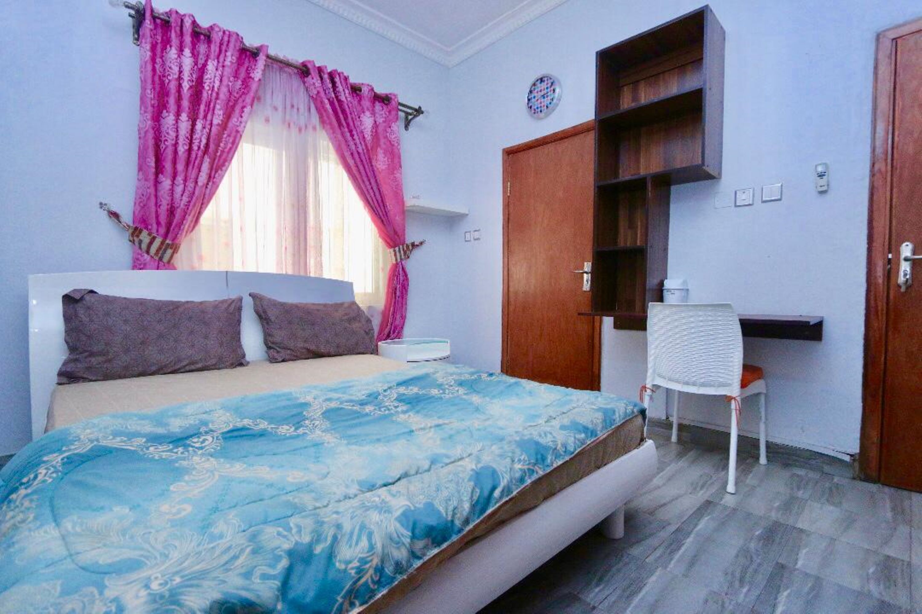 In-room safe, blackout curtains, iron/ironing board, bed sheets
