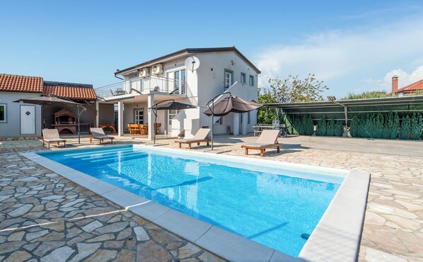 A heated pool