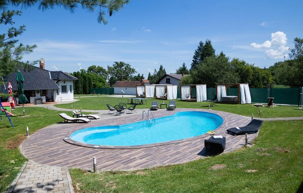 A heated pool