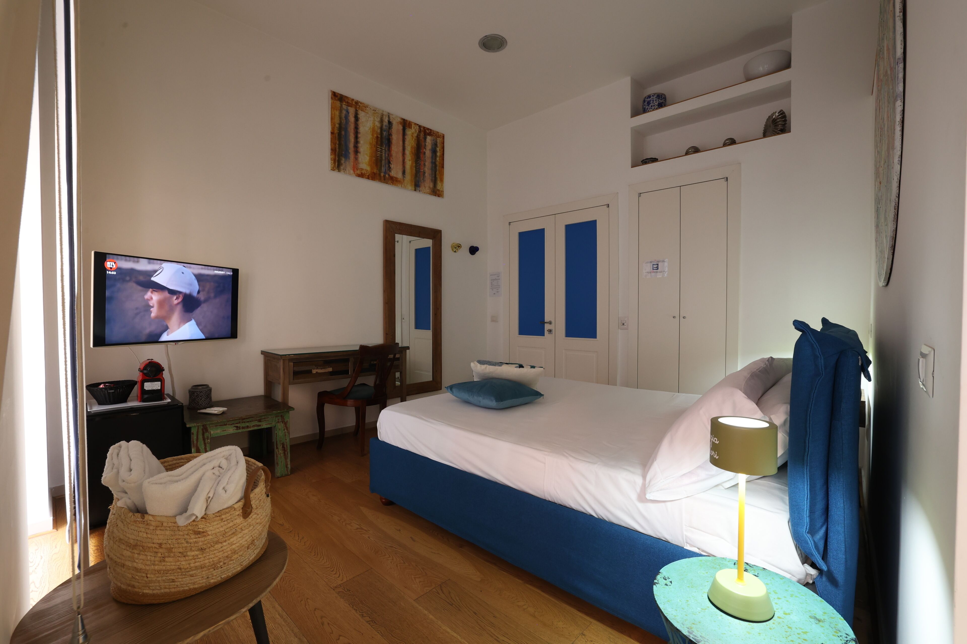 Doppia Deluxe, 1 letto queen, bagno privato | Lenzuola Frette, biancheria da letto di alta qualità