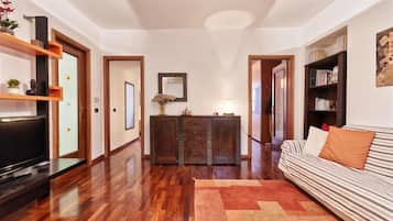 Apartment, 2 Bedrooms | Living area | TV