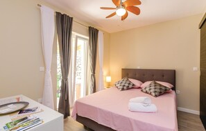 1 bedroom, travel crib, free WiFi, bed sheets