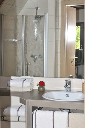 Basic Double Room | Bathroom shower - Willischza (Burg (Spreewald))